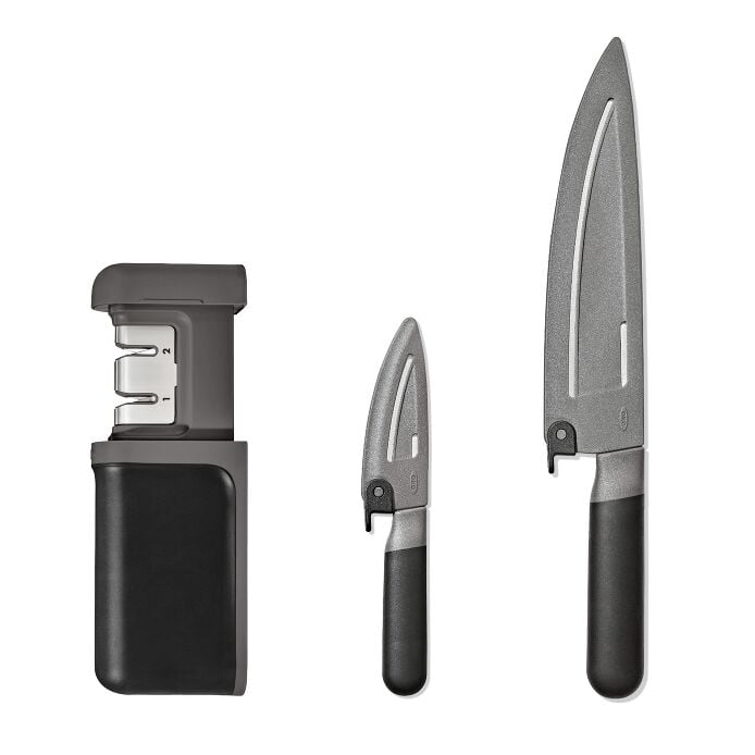 3-Piece Knife & Sharpener Set - US 0127
