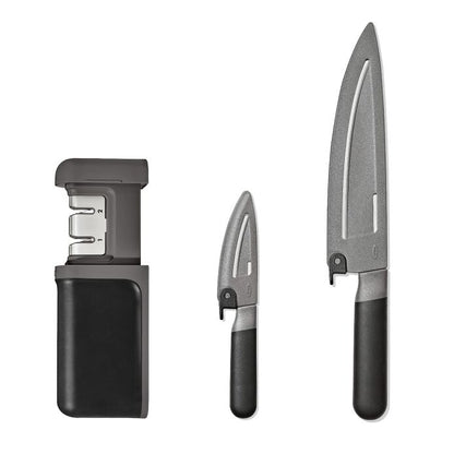 3-Piece Knife & Sharpener Set - US 0127