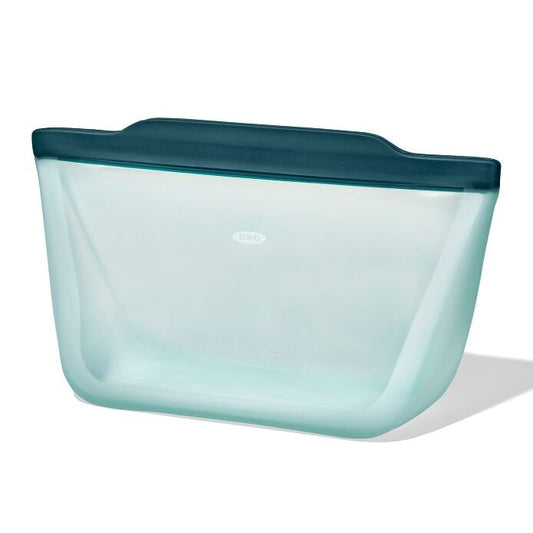 Silicone Reusable Bag - Stand-Up Half Gallon (64 oz) - Lagoon - US 5707