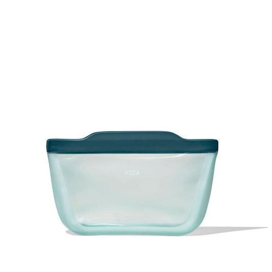 Silicone Reusable Bag - Stand-Up Quart (32 oz) - Lagoon - US 0537