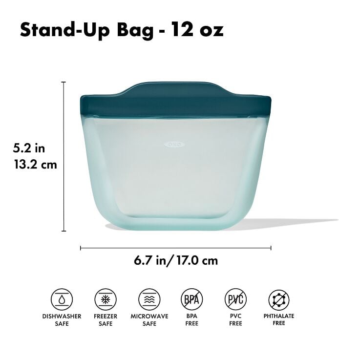 Silicone Reusable Bag - Stand-Up Snack (12 oz) – Lagoon - US 2499