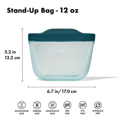 Silicone Reusable Bag - Stand-Up Snack (12 oz) – Lagoon - US 2499