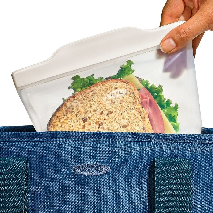 Silicone Reusable Bag - 4 Piece Starter Set - Oat/Lagoon - US 9503