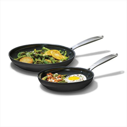 Enhanced Non-Stick 2-Piece Frypan Set — Black - US 8073