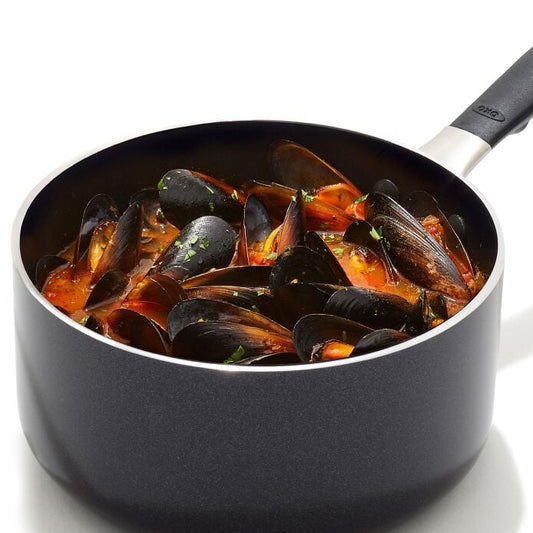 OXO Stainless Steel Everyday 1.6 qt Saucepan with Lid - US 1086
