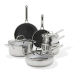Trident Hybrid Non-Stick Stainless Steel 10-Piece Set - US 3896