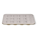 Non-Stick Pro Ceramic Coated Metal Bakeware 12-Cup Muffin Pan - Biscuit - US 0922