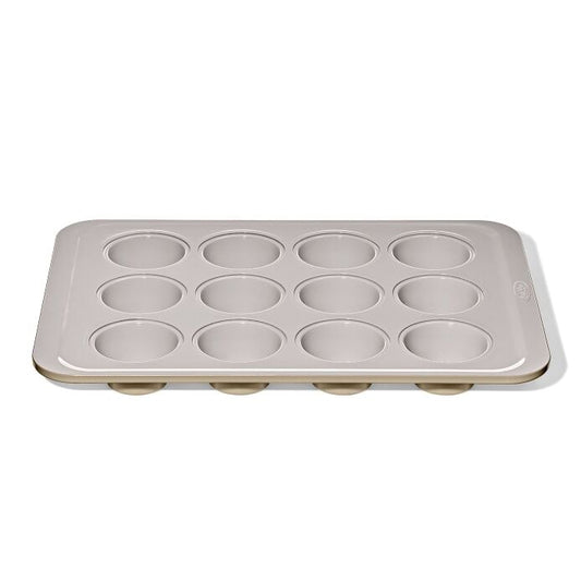 Non-Stick Pro Ceramic Coated Metal Bakeware 12-Cup Muffin Pan - Biscuit - US 0922