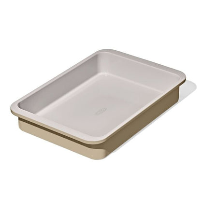 Non-Stick Pro Ceramic Coated Metal Bakeware 9" x 13" Cake Pan - Biscuit - US 7421