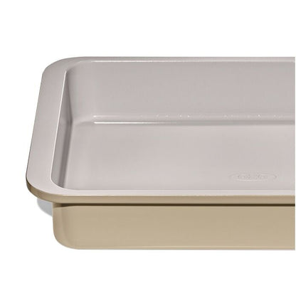 Non-Stick Pro Ceramic Coated Metal Bakeware 9" x 13" Cake Pan - Biscuit - US 7421