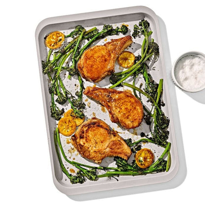 Non-Stick Pro Ceramic Coated Metal Bakeware Half Sheet Pan - Biscuit - US 7568