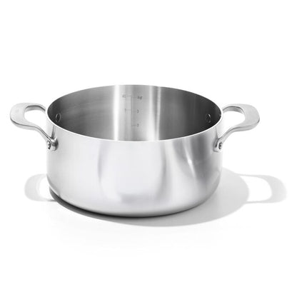 Stainless Steel Mira Series 5.2qt Casserole And Lid - US 6333