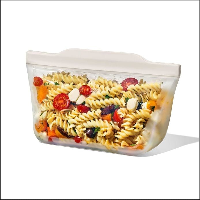 Silicone Reusable Bag - Stand-Up Quart (32 oz) - Oat - US 2413