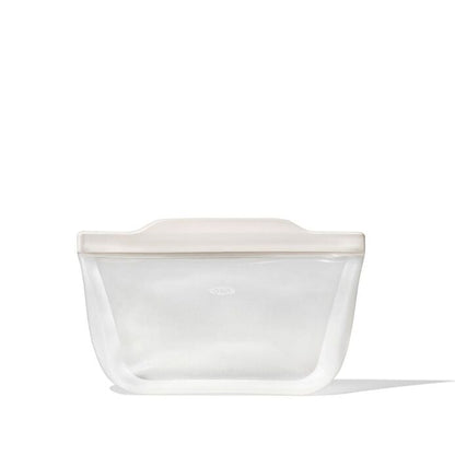 Silicone Reusable Bag - Stand-Up Quart (32 oz) - Oat - US 2413