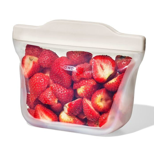 Silicone Reusable Bag - Stand-Up Snack (12 oz) – Oat - US 7766