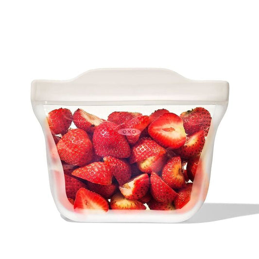 Silicone Reusable Bag - Stand-Up Snack (12 oz) – Oat - US 7766