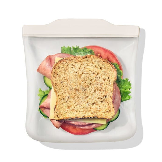 Silicone Reusable Bag - Sandwich Bag (28 oz) - Oat - US 3229