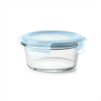 Smart Seal 2-Cup Glass Round Container - Arctic Blue - US 4815