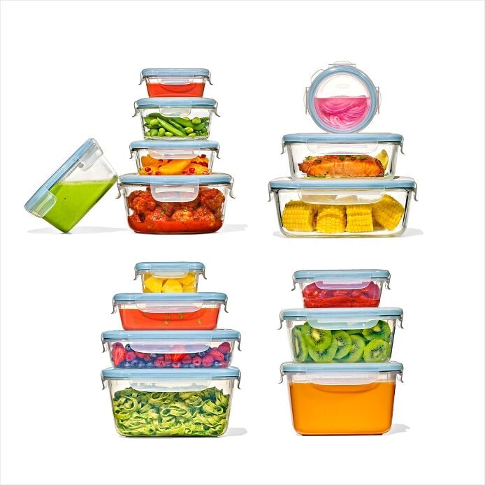 30-Piece Smart Seal Container Set - Arctic Blue - US 3150