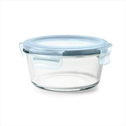 Smart Seal 4-Cup Glass Round Container - Arctic Blue - US 9367
