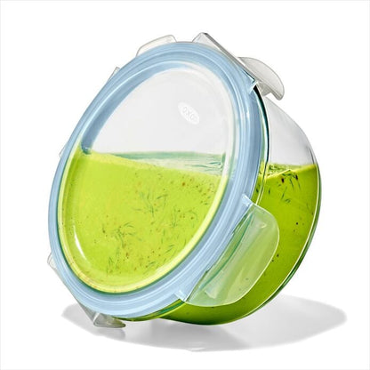 Smart Seal 2-Cup Glass Round Container - Arctic Blue - US 4815