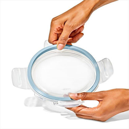 Smart Seal 7-Cup Glass Round Container - Arctic Blue - US 2731