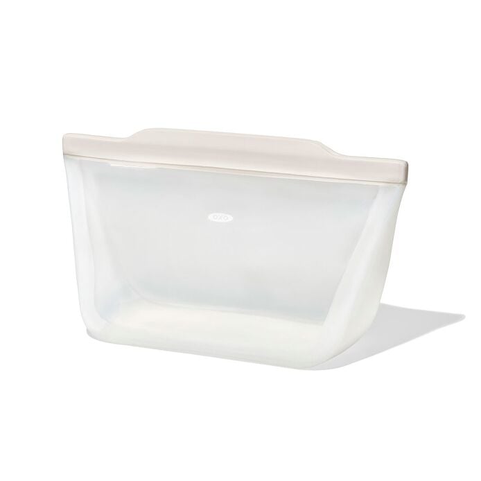 Silicone Reusable Bag - Stand-Up Half Gallon (64 oz) - Oat - US 2296