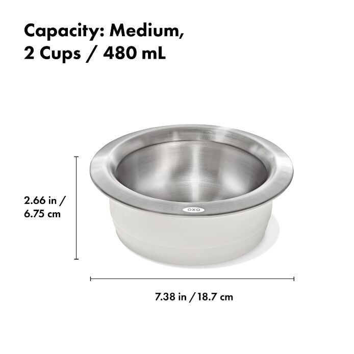 OXO Pet Nonslip Bowl - Medium, 2 Cups / 480 mL - US 4591