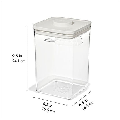 OXO Pet POP Container with Scoop — Big Square Medium — 4.4 Qt/4.2 L - US 3903