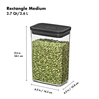 POP Container - Rectangle Medium (2.7 Qt/2.6 L) - Matte Black - US 2551