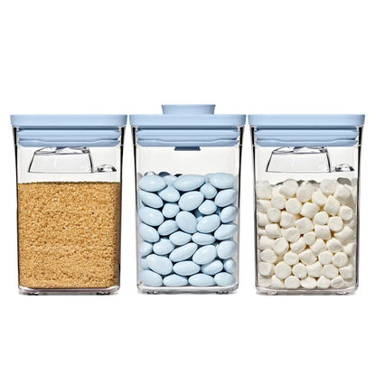 3-Piece POP Container Set with Mini Scoops - Sky Blue - US 5208