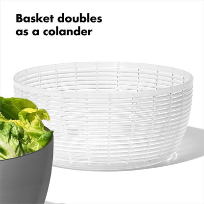 Steel Salad Spinner - US 7493