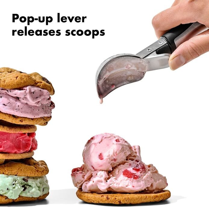 Steel Lever Ice Cream Scoop - US 5987