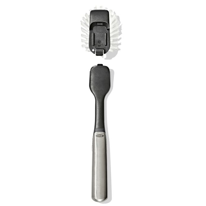 Steel Dish Brush with Replaceable Head - US 6943
