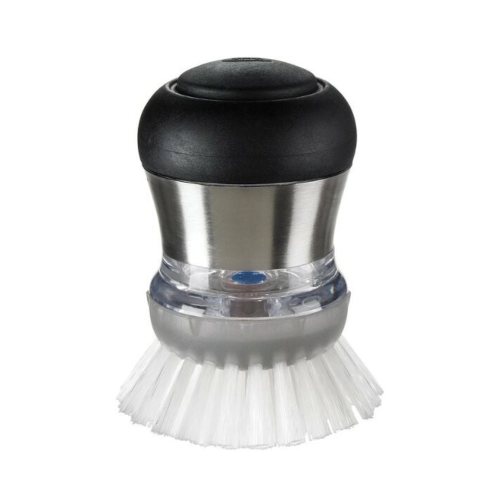 Steel Soap Dispensing Palm Brush - US 2688