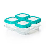 4 oz Baby Blocks™ Plastic Freezer Storage Containers - Teal - US 5051