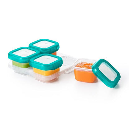 4 oz Baby Blocks™ Plastic Freezer Storage Containers - Teal - US 5051