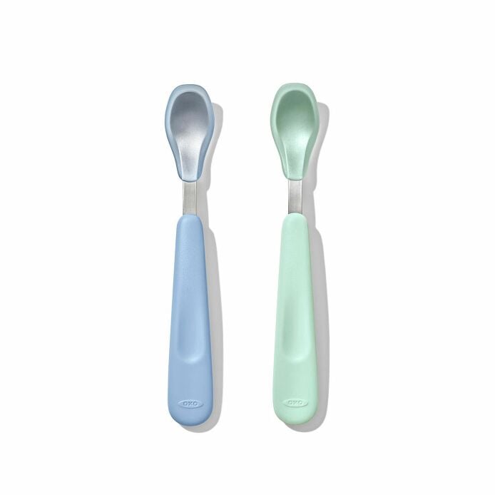 Feeding Spoon Set with Soft Silicone - US 9478