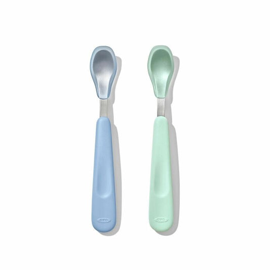 Feeding Spoon Set with Soft Silicone - US 9478
