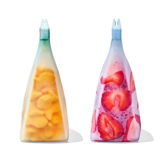Tot Silicone Reusable Bag - 2-Piece Stand-Up Cup Set - US 8404
