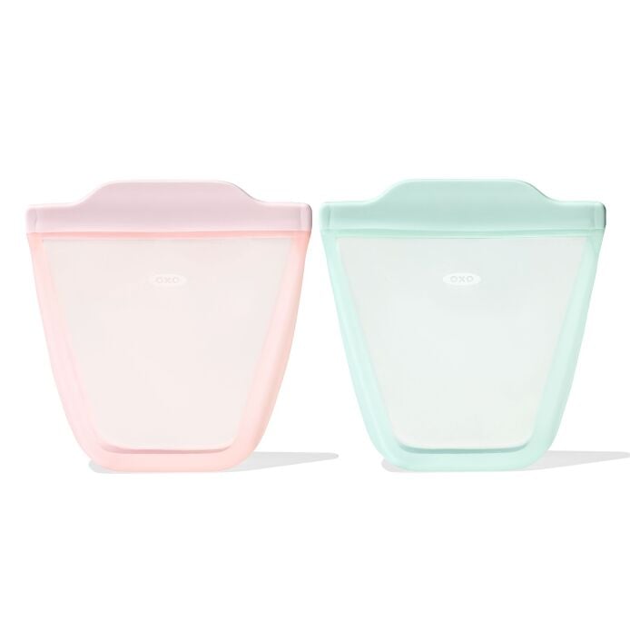 Tot Silicone Reusable Bag - 2-Piece Stand-Up Cup Set - US 3541