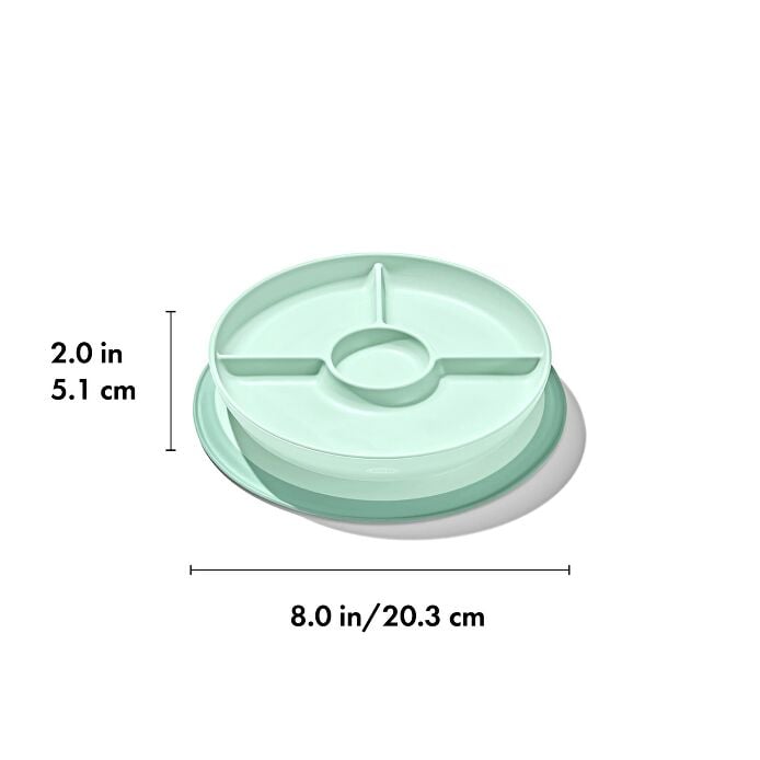 Stick & Stay Suction Divided Plate - US 0201