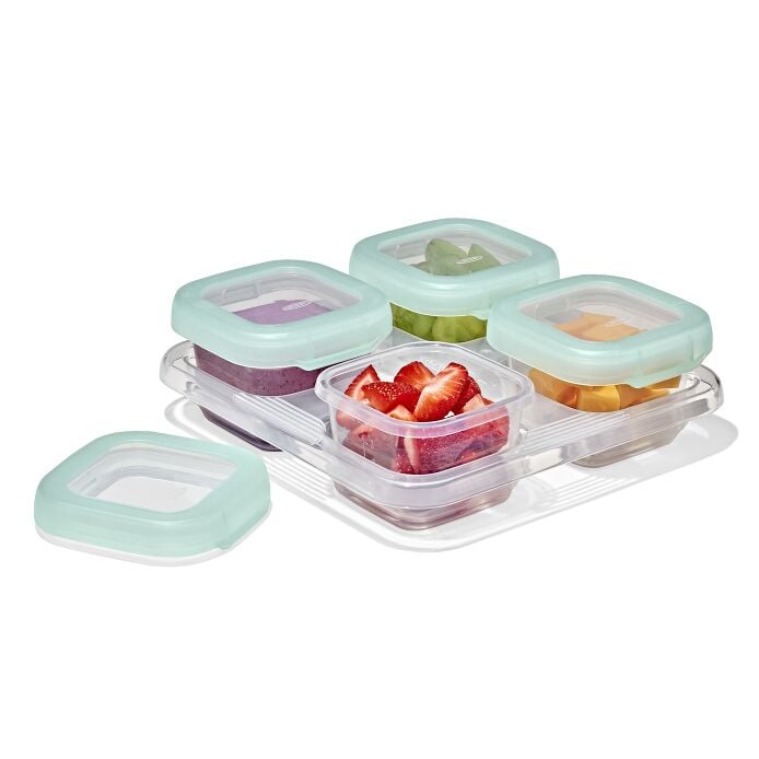 Baby Blocks Food Storage Containers (4 oz) - Opal - US 7673