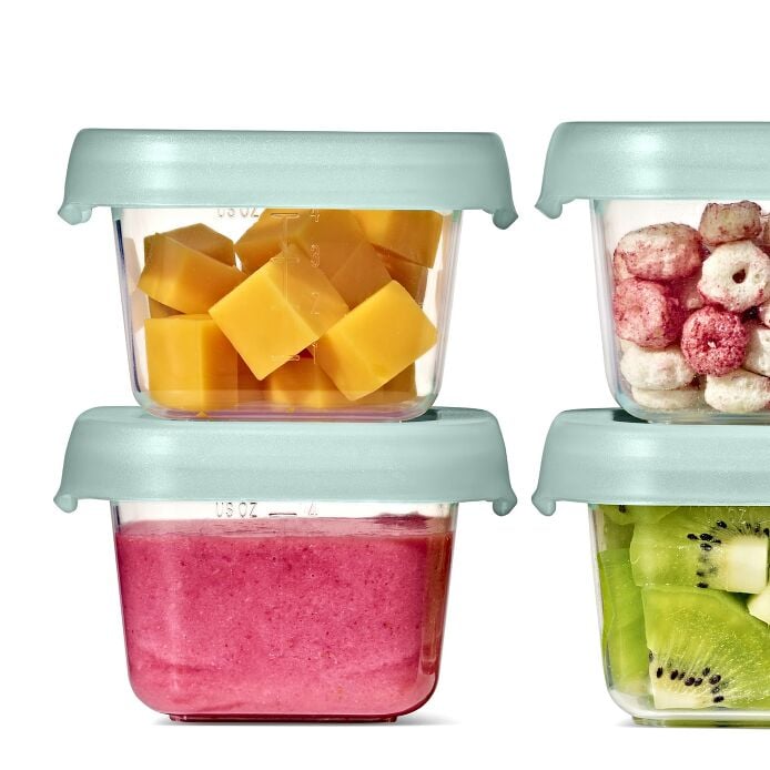 Baby Blocks Food Storage Containers (4 oz) - Opal - US 7673