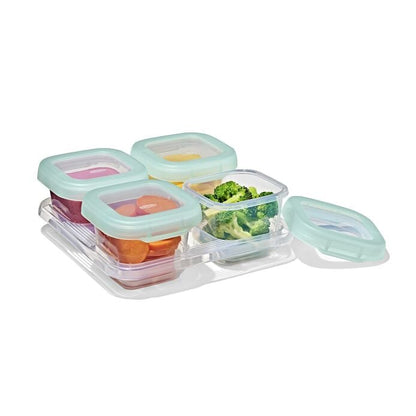 Baby Blocks Food Storage Containers (6 oz) - Opal - US 0755