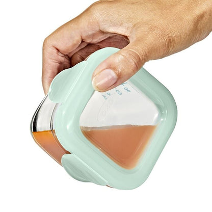 Glass Baby Blocks Food Storage Containers (4 oz) - Opal - US 5066