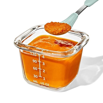 Glass Baby Blocks Food Storage Containers (4 oz) - Opal - US 5066