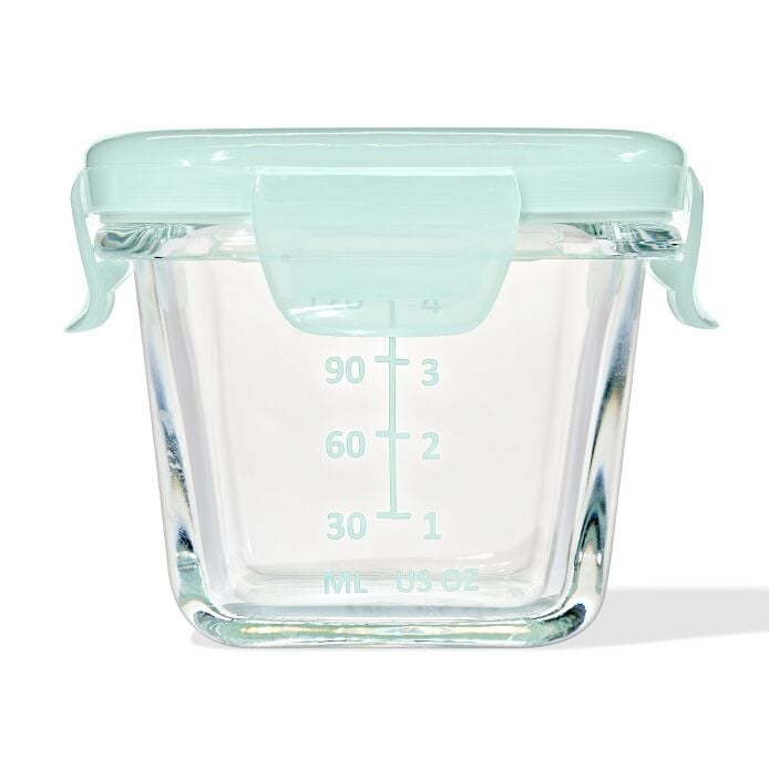 Glass Baby Blocks Food Storage Containers (4 oz) - Opal - US 5066