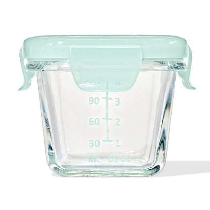 Glass Baby Blocks Food Storage Containers (4 oz) - Opal - US 5066