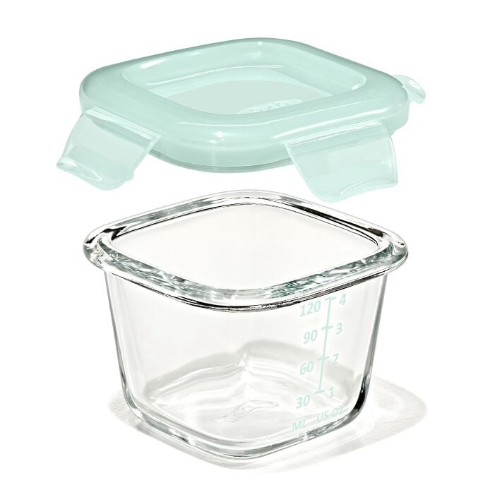 Glass Baby Blocks Food Storage Containers (4 oz) - Opal - US 5066